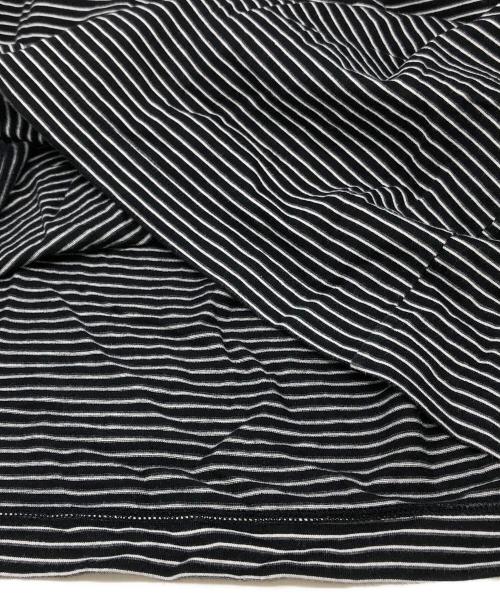 everyone（エブリワン）everyone (エブリワン) Border Short Sleeve Tee Shirt ブラック サイズ:Lの古着・服飾アイテム