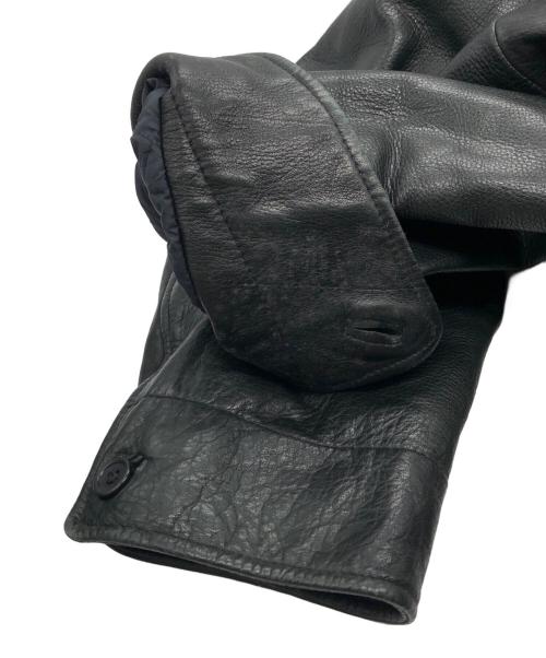 NAUTICA（ノーティカ）NAUTICA (ノーティカ) レザージャケット ブラック サイズ:Mの古着・服飾アイテム