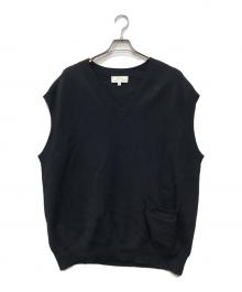 STUDIO NICHOLSON（スタジオ ニコルソン）の古着「12ゲージニットベスト」｜ブラック