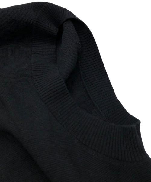 STUDIO NICHOLSON（スタジオ ニコルソン）STUDIO NICHOLSON (スタジオ ニコルソン) 12ゲージニットベスト ブラック サイズ:Mの古着・服飾アイテム