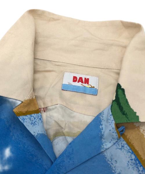 DAN（ダン）DAN (ダン) SHARK ALOHA SHIRT ブルー サイズ:Mの古着・服飾アイテム