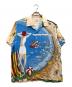 DAN（ダン）の古着「SHARK ALOHA SHIRT」｜ブルー