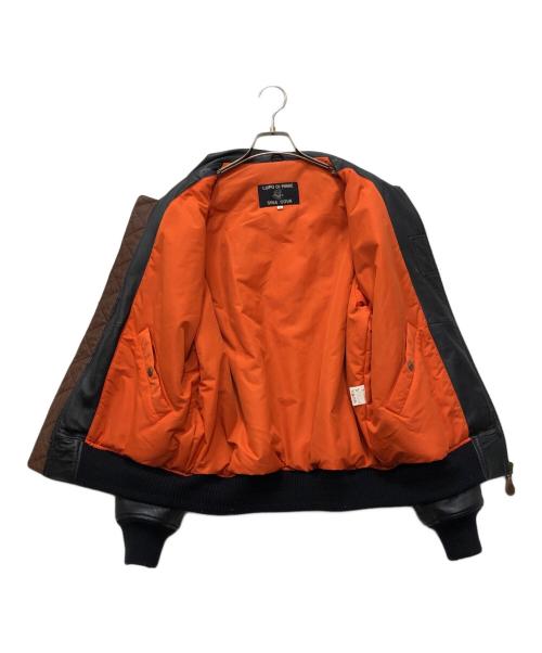 LUPO DI MARE SINA COVA（ルポ ディ マーレ シナコバ）LUPO DI MARE SINA COVA (ルポ ディ マーレ シナコバ) レザージャケット ネイビー サイズ:Lの古着・服飾アイテム