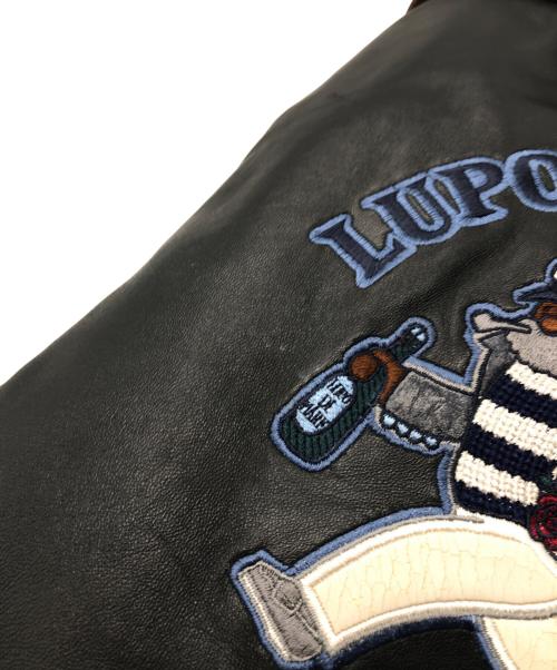 LUPO DI MARE SINA COVA（ルポ ディ マーレ シナコバ）LUPO DI MARE SINA COVA (ルポ ディ マーレ シナコバ) レザージャケット ネイビー サイズ:Lの古着・服飾アイテム