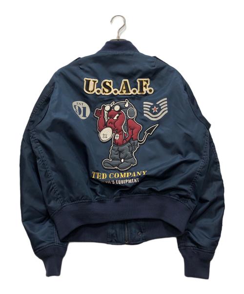 TEDMAN（テッドマン）TEDMAN (テッドマン) L-2フライトジャケット ネイビー サイズ:42の古着・服飾アイテム