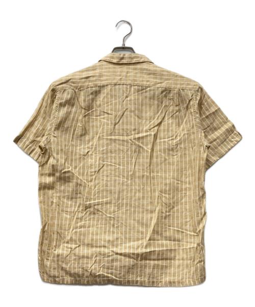 McGREGOR（マックレガー）McGREGOR (マックレガー) チェックジャガードオープンカラーシャツ ベージュ サイズ:Mの古着・服飾アイテム