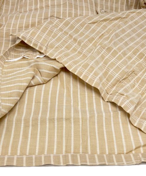 McGREGOR（マックレガー）McGREGOR (マックレガー) チェックジャガードオープンカラーシャツ ベージュ サイズ:Mの古着・服飾アイテム