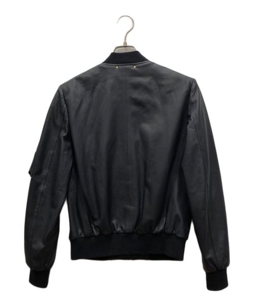 PAUL SMITH（ポールスミス）Paul Smith (ポールスミス) ラムレザージャケット ブラック サイズ:Mの古着・服飾アイテム