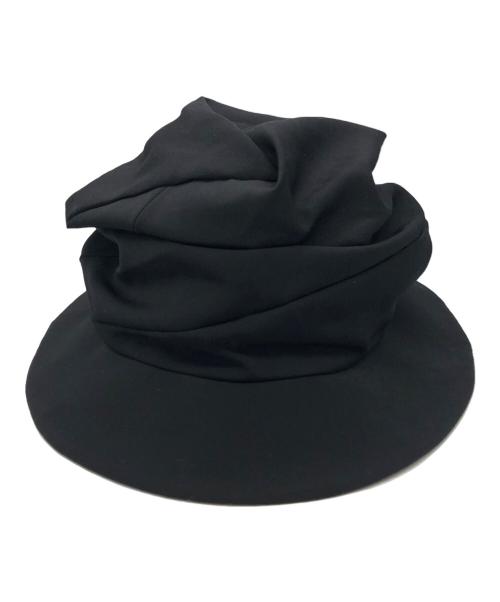 Y's（ワイズ）Y's (ワイズ) 変形ハット ブラック サイズ:02の古着・服飾アイテム