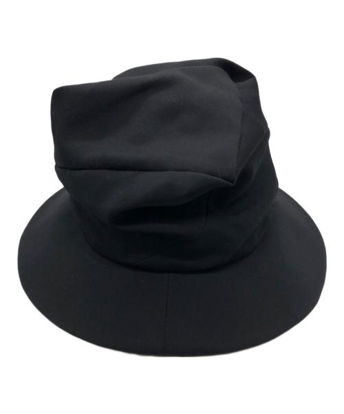 Y's（ワイズ）Y's (ワイズ) 変形ハット ブラック サイズ:02の古着・服飾アイテム