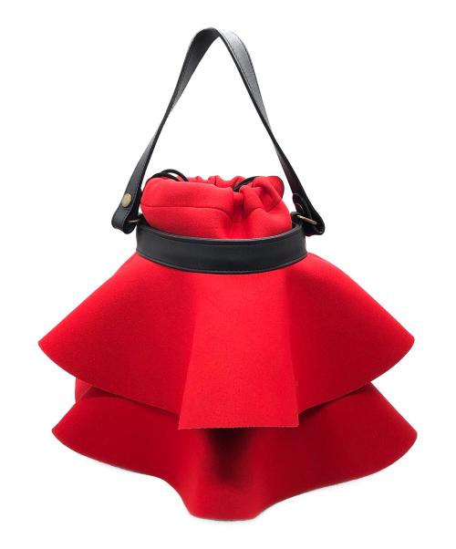 Rapture（ラプチャー）Rapture (ラプチャー) ティアードネイプルズショルダー バッグ レッド サイズ:下記参照の古着・服飾アイテム