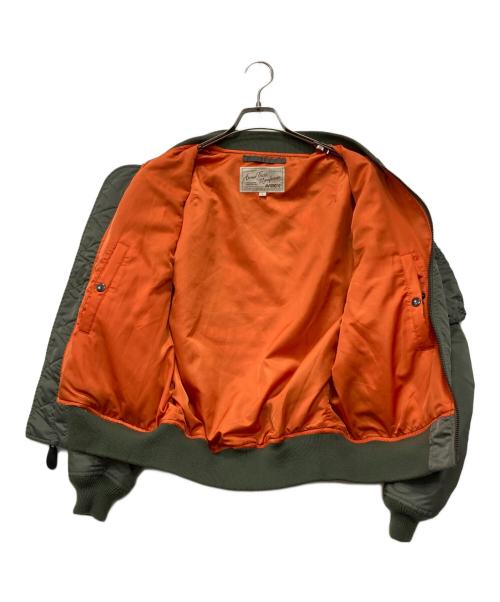 AVIREX（アヴィレックス）AVIREX (アヴィレックス) LIGHT MA-1 TOPHATTRS カーキ サイズ:Lの古着・服飾アイテム