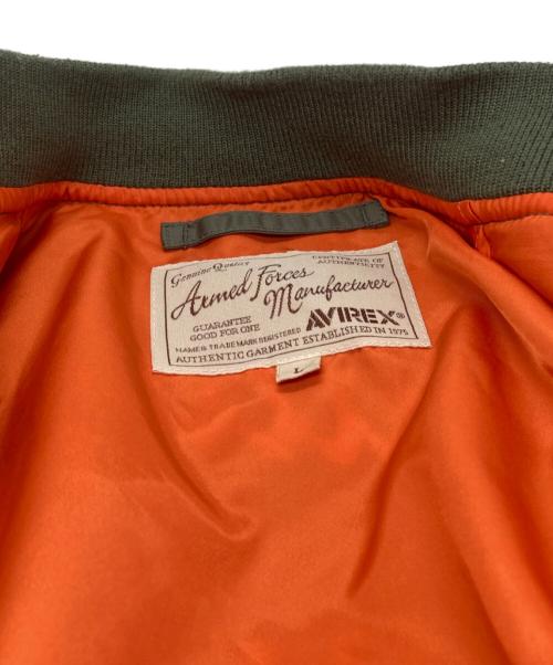 AVIREX（アヴィレックス）AVIREX (アヴィレックス) LIGHT MA-1 TOPHATTRS カーキ サイズ:Lの古着・服飾アイテム