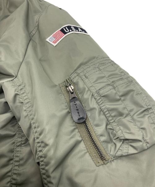 AVIREX（アヴィレックス）AVIREX (アヴィレックス) LIGHT MA-1 TOPHATTRS カーキ サイズ:Lの古着・服飾アイテム