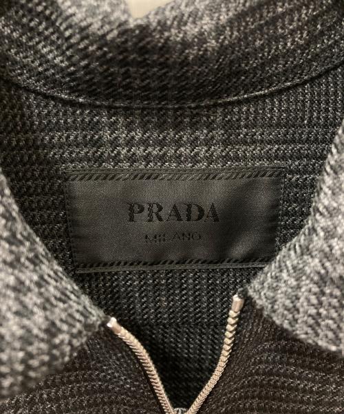 PRADA（プラダ）PRADA (プラダ) Wool zipper shirt グレー サイズ:XXSの古着・服飾アイテム