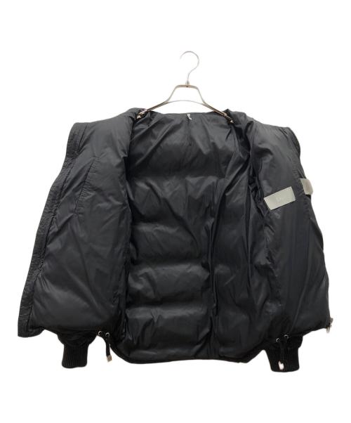 DIOR HOMME（ディオール オム）Dior Homme (ディオール オム) ラムレザー切替ダウンジャケット ブラック サイズ:48の古着・服飾アイテム