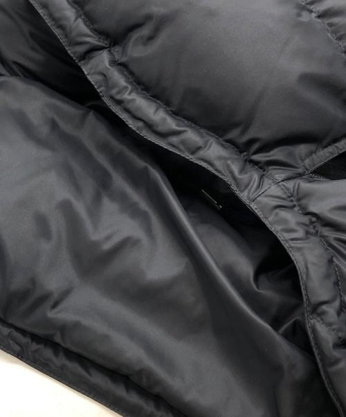 DIOR HOMME（ディオール オム）Dior Homme (ディオール オム) ラムレザー切替ダウンジャケット ブラック サイズ:48の古着・服飾アイテム