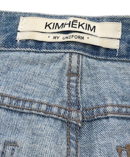 Kimhekim（キムヘキム）KIMHEKIM (キムヘキム) ワイドデニムパンツ インディゴ サイズ:Sの古着・服飾アイテム