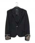 POLO RALPH LAURENポロ・ラルフローレン）の古着「エポレットナポレオンテーラードジャケット」｜ブラック