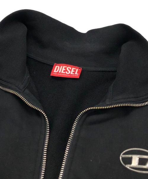 DIESEL（ディーゼル）DIESEL (ディーゼル) ハイネック スウェットシャツ ブラック サイズ:XLの古着・服飾アイテム