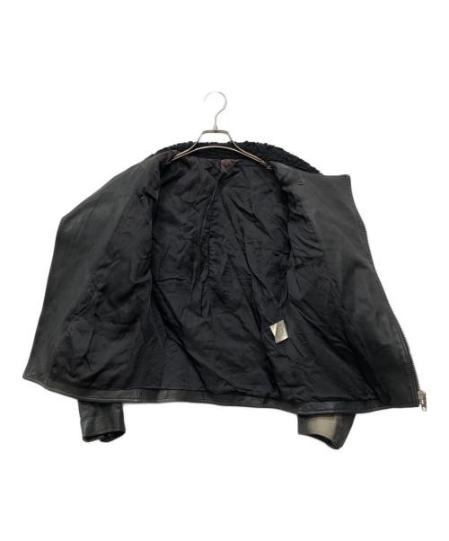 RUDE GALLERY BLACK REBEL（ルードギャラリー ブラックレーベル）RUDE GALLERY BLACK REBEL (ルードギャラリー ブラックレーベル) レザージャケット ブラック サイズ:Ｍの古着・服飾アイテム