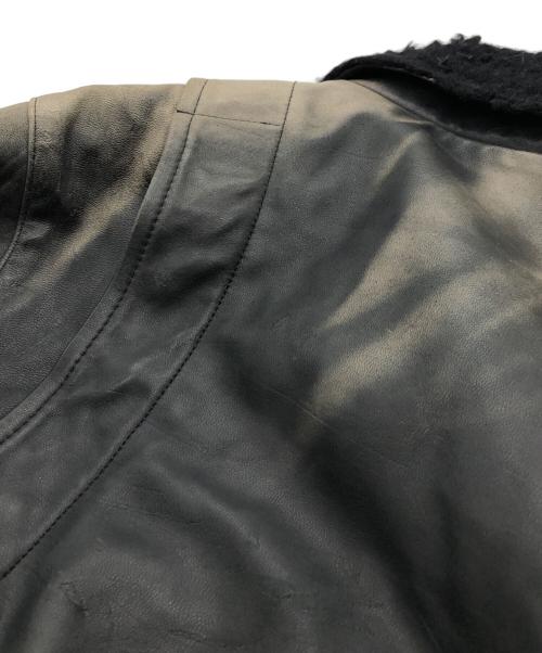 RUDE GALLERY BLACK REBEL（ルードギャラリー ブラックレーベル）RUDE GALLERY BLACK REBEL (ルードギャラリー ブラックレーベル) レザージャケット ブラック サイズ:Ｍの古着・服飾アイテム