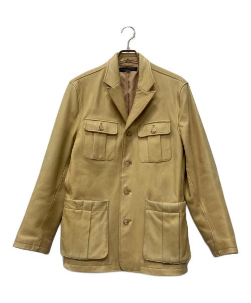 HAROLD'S GEAR（ハロルズギア）HAROLD'S GEAR (ハロルズギア) ホースレザージャケット イエロー サイズ:Mの古着・服飾アイテム