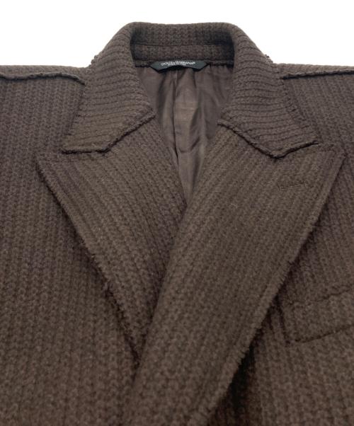 DOLCE & GABBANA（ドルチェ＆ガッバーナ）DOLCE & GABBANA (ドルチェ＆ガッバーナ) ダブルコート ブラウン サイズ:Lの古着・服飾アイテム