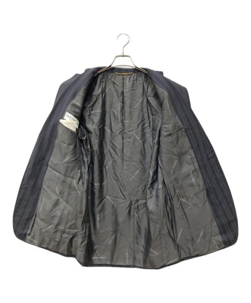 DOLCE & GABBANA（ドルチェ＆ガッバーナ）DOLCE & GABBANA (ドルチェ＆ガッバーナ) ストライプセットアップスーツ ネイビー サイズ:48の古着・服飾アイテム