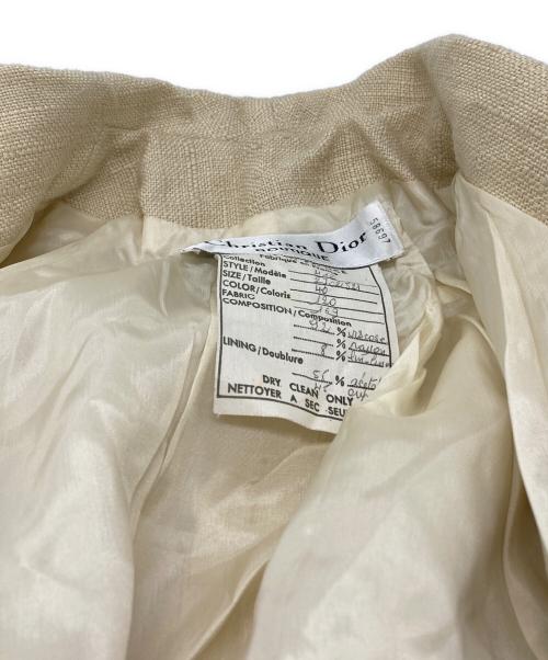 Christian Dior BOUTIQUE（クリスチャン ディオールブティック）Christian Dior BOUTIQUE (クリスチャン ディオールブティック) テーラードジャケット アイボリー サイズ:46の古着・服飾アイテム