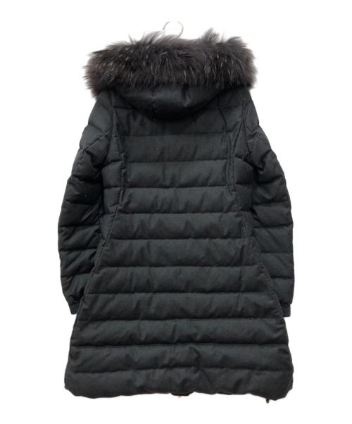 TATRAS（タトラス）TATRAS (タトラス) ラヴィアナ ファー・フード付 ZIP UP ウールダウンコート ブラック サイズ:01の古着・服飾アイテム