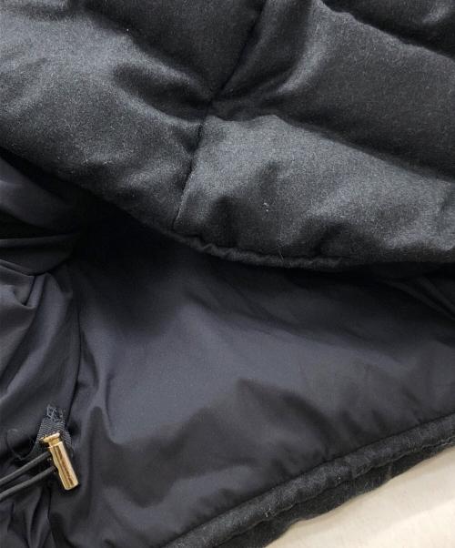 TATRAS（タトラス）TATRAS (タトラス) ラヴィアナ ファー・フード付 ZIP UP ウールダウンコート ブラック サイズ:01の古着・服飾アイテム