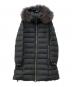 TATRAS（タトラス）の古着「ラヴィアナ ファー・フード付 ZIP UP ウールダウンコート」｜ブラック