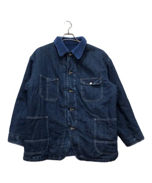 Porter Classic（ポータークラシック）Porter Classic (ポータークラシック) STEINBECK DENIM BOA JACKET インディゴ サイズ:Mの古着・服飾アイテム