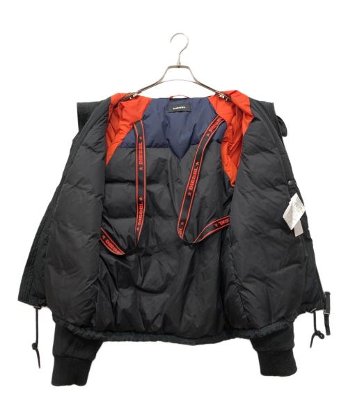 DIESEL（ディーゼル）DIESEL (ディーゼル) 中綿ジャケット ブラック サイズ:Lの古着・服飾アイテム