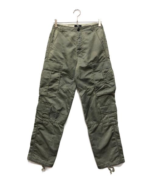 stussy（ステューシー）stussy (ステューシー) Dyed Nylon Surplus Cargo Pant カーキ サイズ:28インチの古着・服飾アイテム