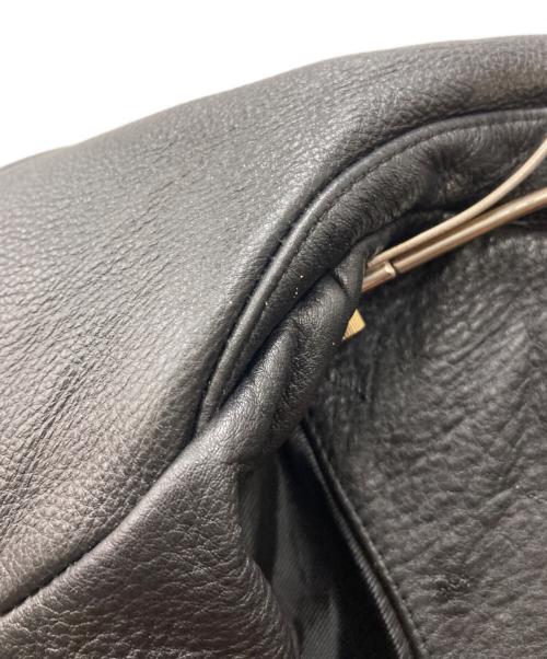 Eddie Bauer（エディーバウアー）Eddie Bauer (エディーバウアー) レザージャケット ブラック サイズ:XSの古着・服飾アイテム