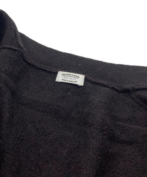 MAATEE&SONS（マーティーアンドサンズ）MAATEE&SONS (マーティーアンドサンズ) カシミヤカーディガン ブラウン サイズ:Lの古着・服飾アイテム