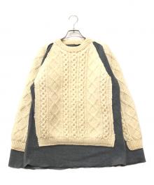 Rebuild by Needles（リビルドバイニードルス）の古着「Fisherman Sweater」｜アイボリー