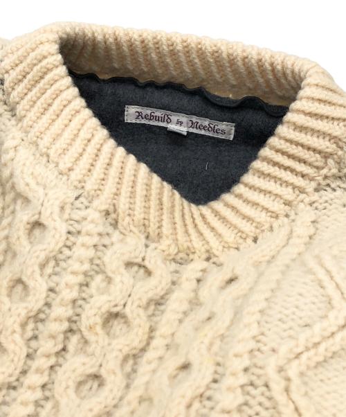 Rebuild by Needles（リビルドバイニードルス）Rebuild by Needles (リビルドバイニードルス) Fisherman Sweater アイボリー サイズ:XSの古着・服飾アイテム