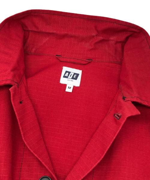 AiE（エーアイイー）AiE (エーアイイー) prs shirt レッド サイズ:Mの古着・服飾アイテム