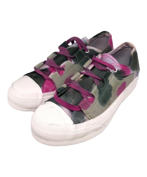 Needles（ニードルズ）Needles (ニードルズ) ASYMMETRIC GILLIE SNEAKER パープル サイズ:9.5の古着・服飾アイテム