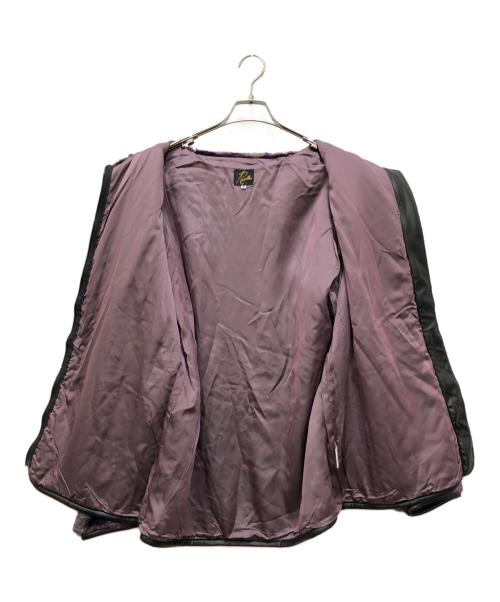 Needles（ニードルズ）Needles (ニードルズ) Fur Jacket - Faux Fur Uneven Printed パープル サイズ:Mの古着・服飾アイテム