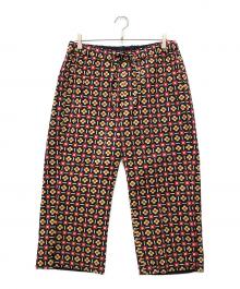 SASQUATCHfabrix.（サスクワッチファブリックス）の古着「FLOWER CHECK BEACH PANTS」｜イエロー