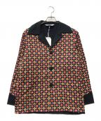 SASQUATCHfabrix.サスクワッチファブリックス）の古着「FLOWER CHECK BEACH JACKET」｜イエロー