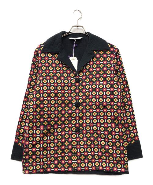 SASQUATCHfabrix.（サスクワッチファブリックス）SASQUATCHfabrix. (サスクワッチファブリックス) FLOWER CHECK BEACH JACKET イエロー サイズ:Mの古着・服飾アイテム