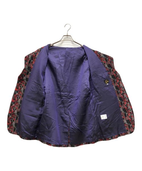 Needles（ニードルズ）Needles (ニードルズ) ジャガードテーラードジャケット レッド サイズ:Mの古着・服飾アイテム