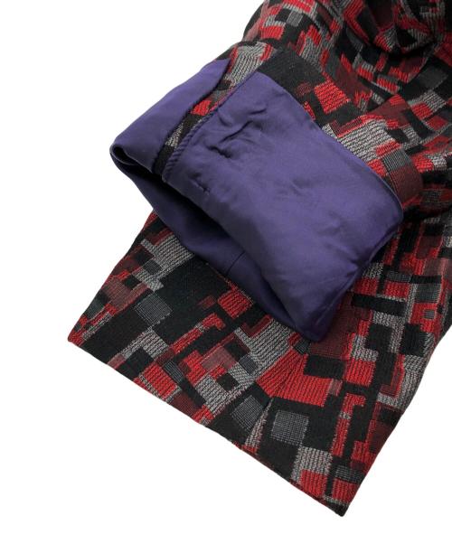 Needles（ニードルズ）Needles (ニードルズ) ジャガードテーラードジャケット レッド サイズ:Mの古着・服飾アイテム