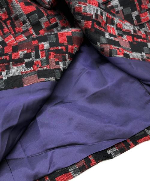 Needles（ニードルズ）Needles (ニードルズ) ジャガードテーラードジャケット レッド サイズ:Mの古着・服飾アイテム