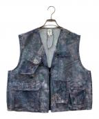 South2 West8サウスツー ウエストエイト）の古着「Mesh Bush Vest」｜ブルー